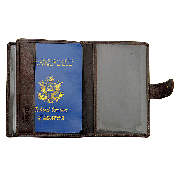 фото Обложка для паспорта с отделением под автодокументы Dr.Koffer 267921-02-09